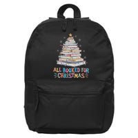 All Booked For Christmas Book Christmas Tree Lights 16 in Basic Backpack