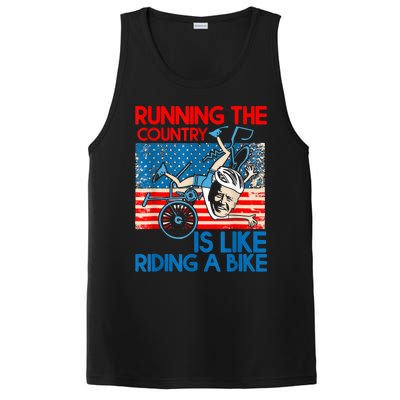 Anti Biden Falling Off Running Country Is Like Riding A Bike PosiCharge Competitor Tank