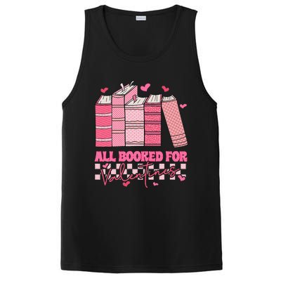 All Booked For Valentines Day Teachers Book Lovers Librarian PosiCharge Competitor Tank