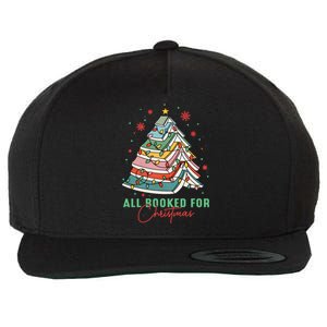 All Booked For Christmas Book Lovers Xmas Tree Bookish Cute Gift Wool Snapback Cap