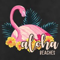 Aloha Beaches Flamingo Tropical Cool Comfort Performance Bucket Hat
