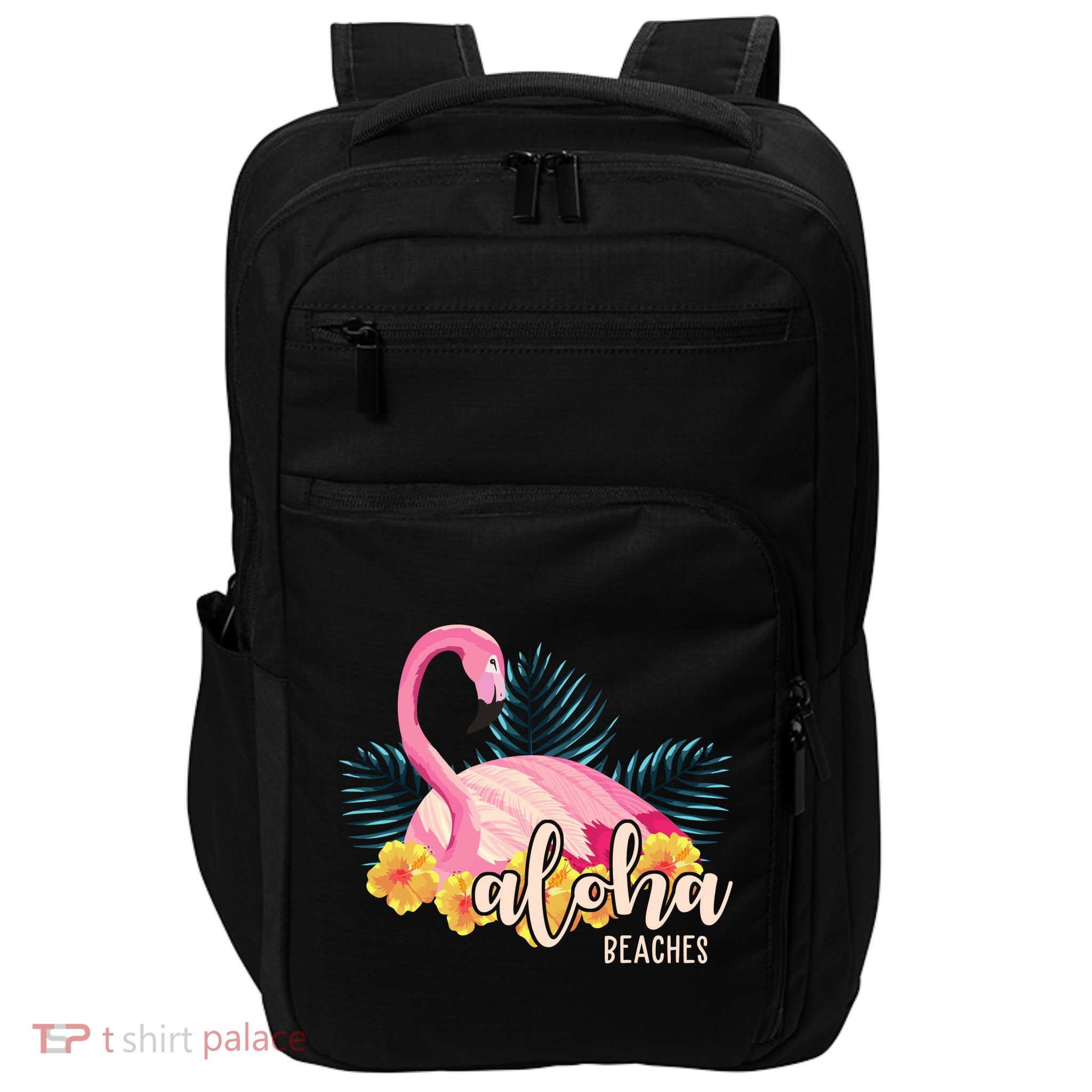 Aloha Beaches Flamingo Tropical Impact Tech Backpack