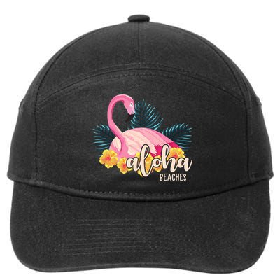 Aloha Beaches Flamingo Tropical 7-Panel Snapback Hat