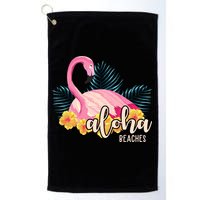 Aloha Beaches Flamingo Tropical Golf Towel