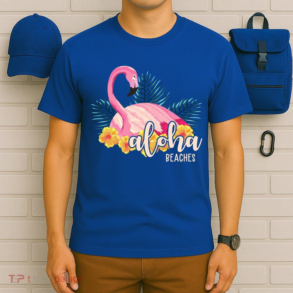 Aloha Beaches Flamingo Tropical T-Shirt