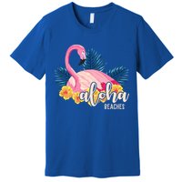 Aloha Beaches Flamingo Tropical Premium T-Shirt