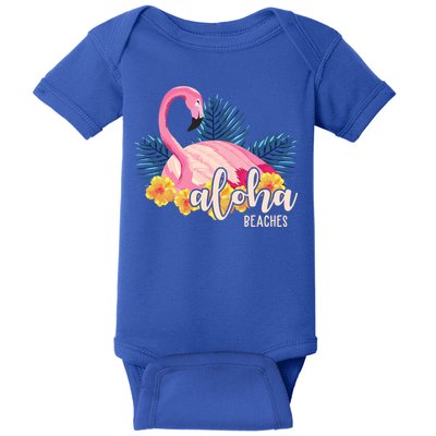 Aloha Beaches Flamingo Tropical Baby Bodysuit