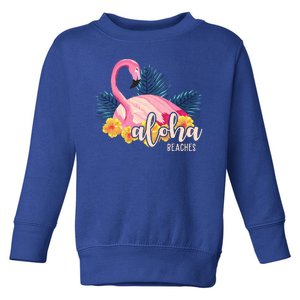 Aloha Beaches Flamingo Tropical Toddler Sweatshirt