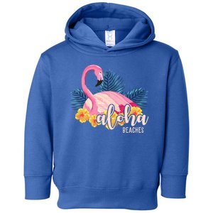 Aloha Beaches Flamingo Tropical Toddler Hoodie