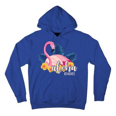 Aloha Beaches Flamingo Tropical Tall Hoodie