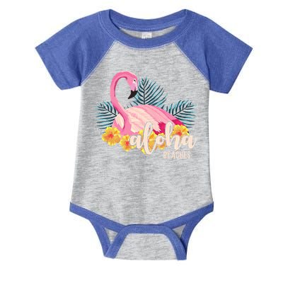 Aloha Beaches Flamingo Tropical Infant Baby Jersey Bodysuit
