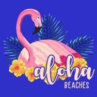 Aloha Beaches Flamingo Tropical Visor