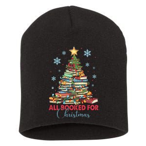 All Booked For Christmas Book Lover Short Acrylic Beanie