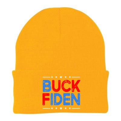 Anti Biden Funny Impeach Joe Biden Buck Fiden Cool Gift Knit Cap Winter Beanie