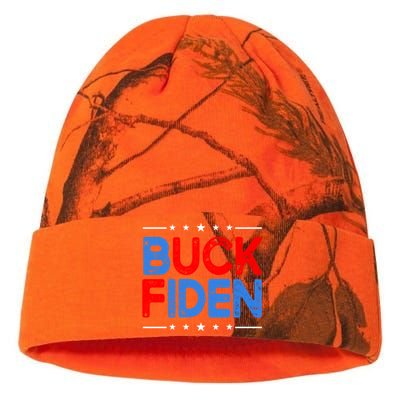 Anti Biden Funny Impeach Joe Biden Buck Fiden Cool Gift Kati Licensed 12" Camo Beanie