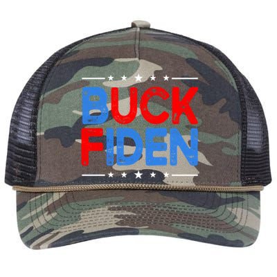 Anti Biden Funny Impeach Joe Biden Buck Fiden Cool Gift Retro Rope Trucker Hat Cap