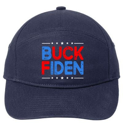 Anti Biden Funny Impeach Joe Biden Buck Fiden Cool Gift 7-Panel Snapback Hat