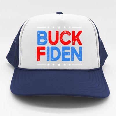 Anti Biden Funny Impeach Joe Biden Buck Fiden Cool Gift Trucker Hat