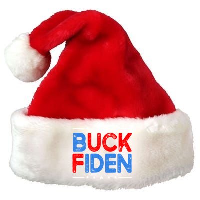 Anti Biden Funny Impeach Joe Biden Buck Fiden Cool Gift Premium Christmas Santa Hat