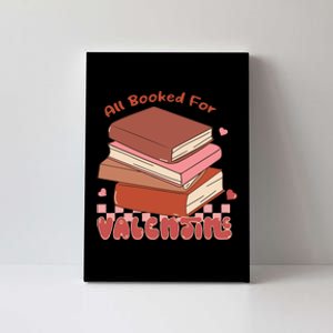 All Booked For Valentines Teacher Canvas