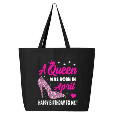 April Birthday For Wo Queen Born In April 25L Jumbo Tote