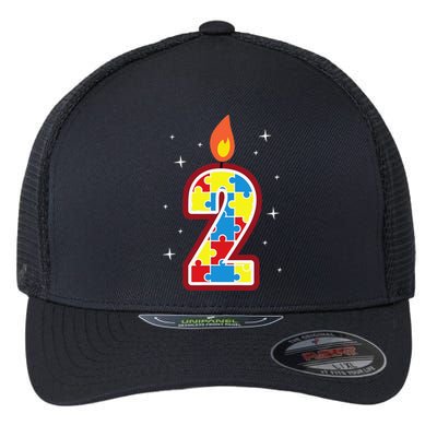 Autism Birthday Fors 2 Flexfit Unipanel Trucker Cap