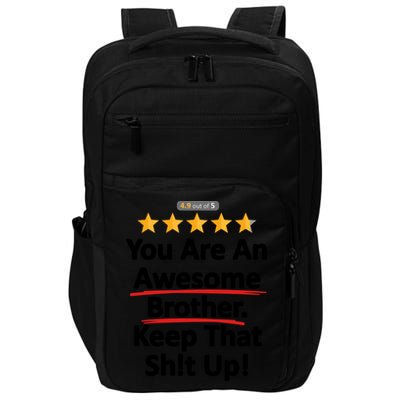 Awesome Brother Funny Gift Idea Impact Tech Backpack