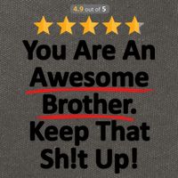 Awesome Brother Funny Gift Idea Cotton Canvas Backpack