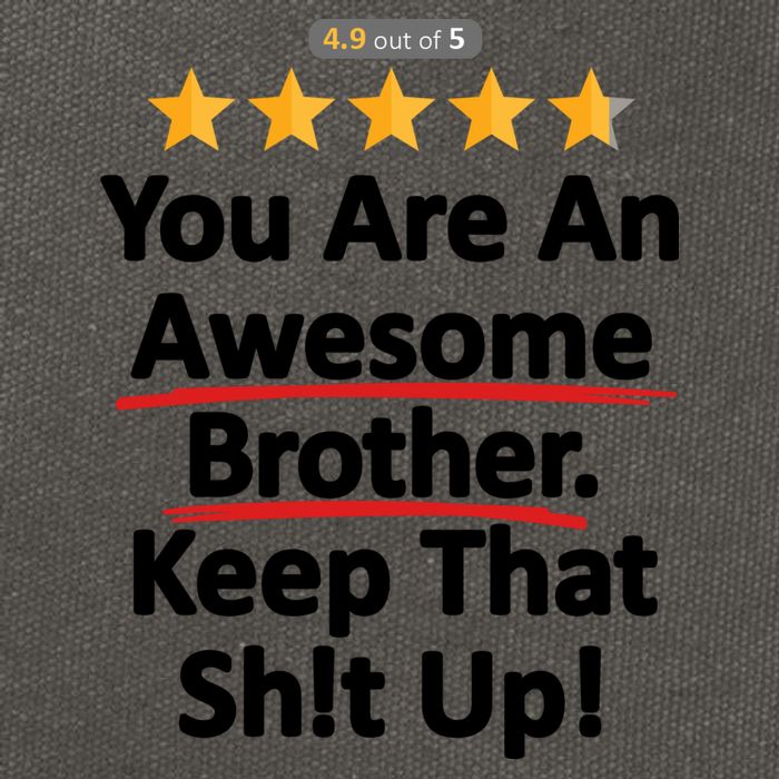 Awesome Brother Funny Gift Idea Cotton Canvas Backpack