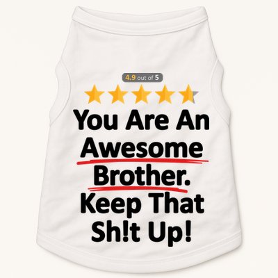 Awesome Brother Funny Gift Idea Doggie Tank