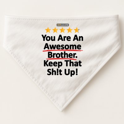 Awesome Brother Funny Gift Idea USA-Made Doggie Bandana