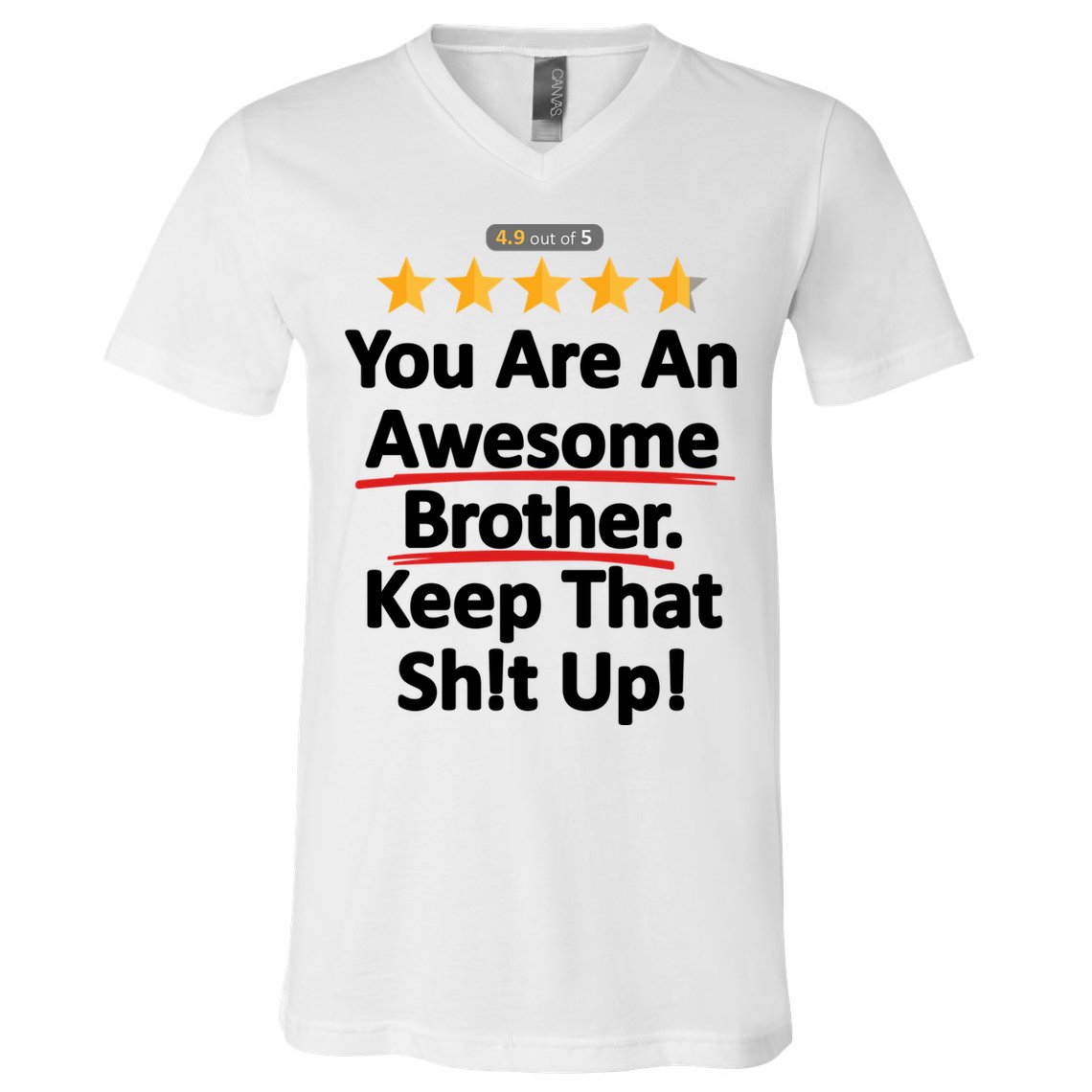 Awesome Brother Funny Gift Idea V-Neck T-Shirt