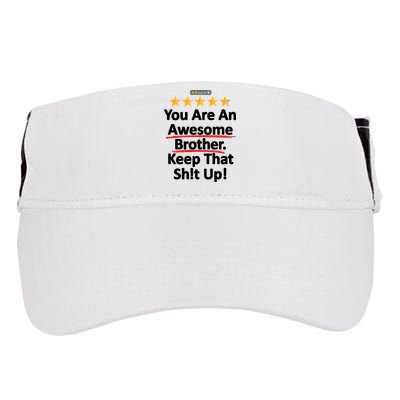 Awesome Brother Funny Gift Idea Adult Drive Performance Visor