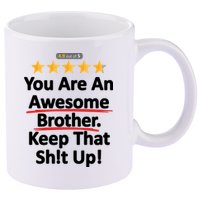 Awesome Brother Funny Gift Idea 11oz C Handle Ceramic Mug