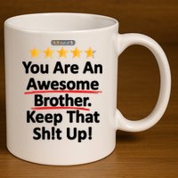 Awesome Brother Funny Gift Idea 11oz C Handle Ceramic Mug