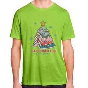 All Booked For Christmas Christmas Book Tree Light Funny ChristmasChristmas G Adult ChromaSoft Performance T-Shirt