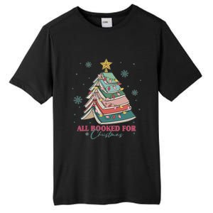 All Booked For Christmas Christmas Book Tree Light Funny ChristmasChristmas G Tall Fusion ChromaSoft Performance T-Shirt