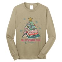 All Booked For Christmas Christmas Book Tree Light Funny ChristmasChristmas G Long Sleeve Shirt