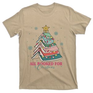 All Booked For Christmas Christmas Book Tree Light Funny ChristmasChristmas G T-Shirt