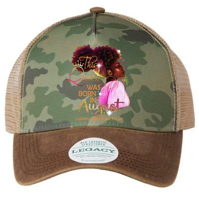 August Birthday Funny Melanin Afro Queen Black Wo Legacy Tie Dye Trucker Hat