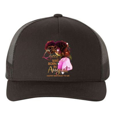 August Birthday Funny Melanin Afro Queen Black Wo Yupoong Adult 5-Panel Trucker Hat