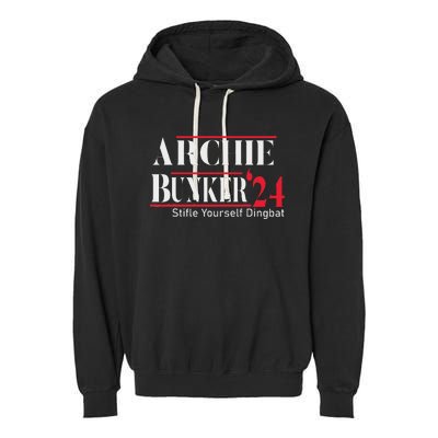 Archie Bunker For President Garment-Dyed Fleece Hoodie