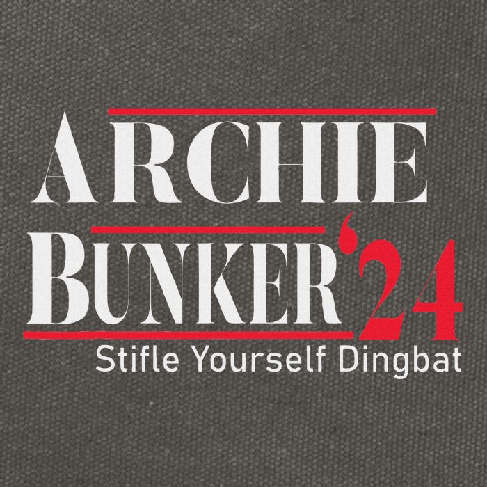 Archie Bunker For President Cotton Canvas Backpack