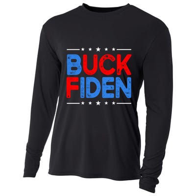 Anti Biden Funny Impeach Joe Biden Buck Fiden Great Gift Cooling Performance Long Sleeve Crew
