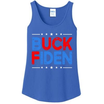 Anti Biden Funny Impeach Joe Biden Buck Fiden Great Gift Ladies Essential Tank