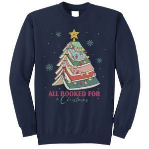 All Booked For Christmas Tall Sweatshirt