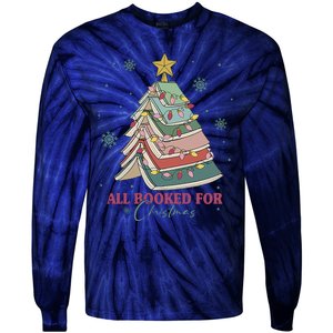 All Booked For Christmas Tie-Dye Long Sleeve Shirt