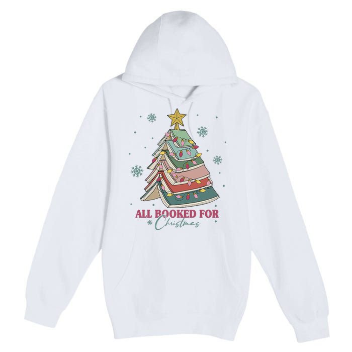 All Booked For Christmas Premium Pullover Hoodie