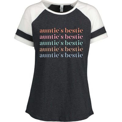 Aunties Bestie From Aunt To Niece Meaningful Gift Enza Ladies Jersey Colorblock Tee