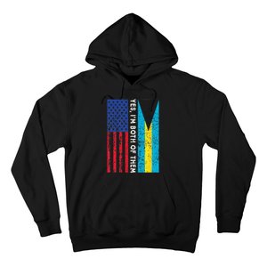 American Bahamian Flag Bahamas Island Flag Bahamian Travel Hoodie